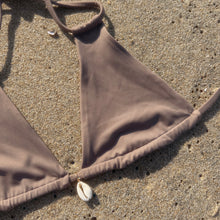 Load image into Gallery viewer, Driftwood Cowrie Shell Tie Bikini Set
