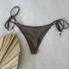 Load image into Gallery viewer, Driftwood Cowrie Shell Tie Bikini Set
